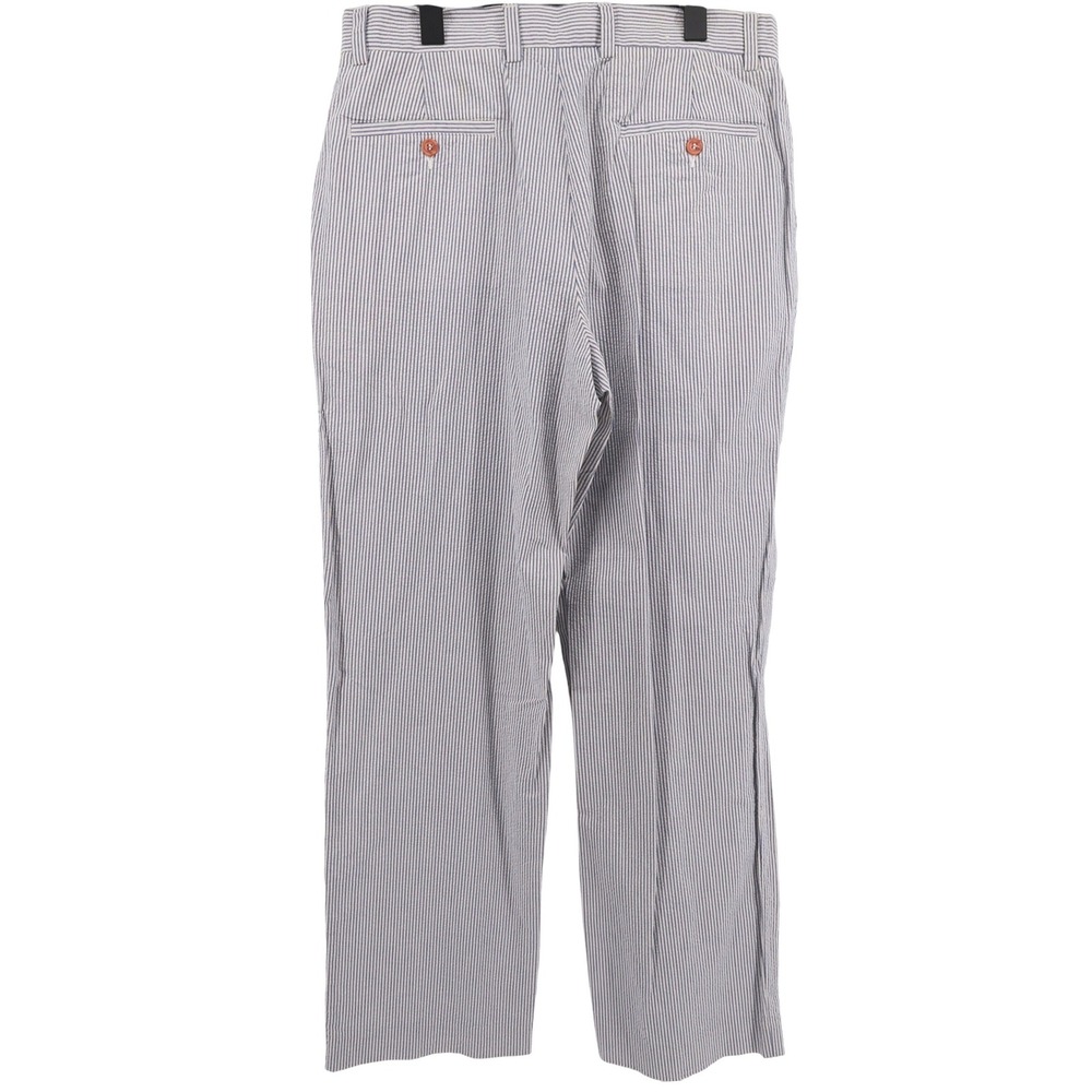 J. Crew Seersucker Striped Pants Blue White Mens 32x32 - Picture 3 of 7